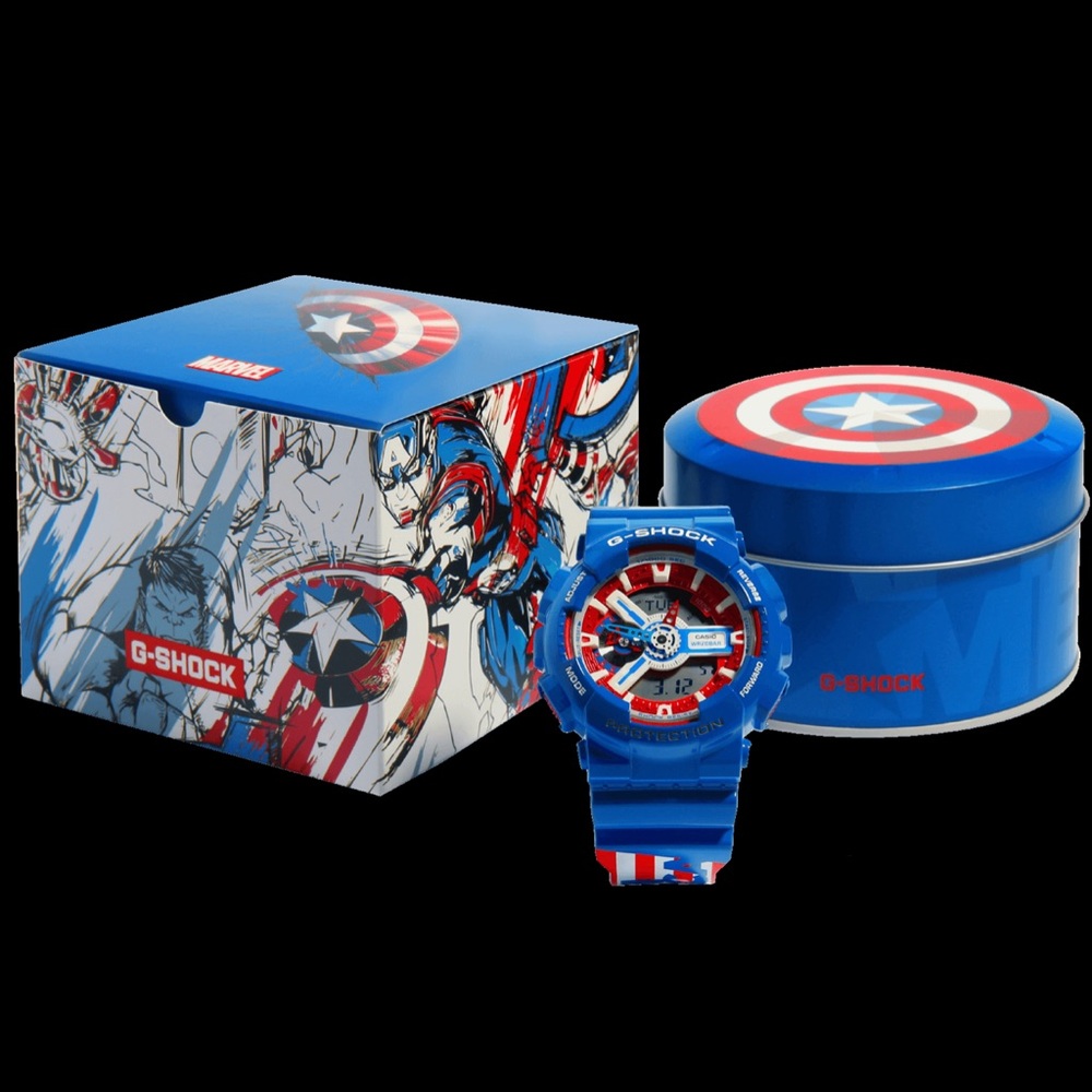 Rare Captain America G-Shock men’s watch